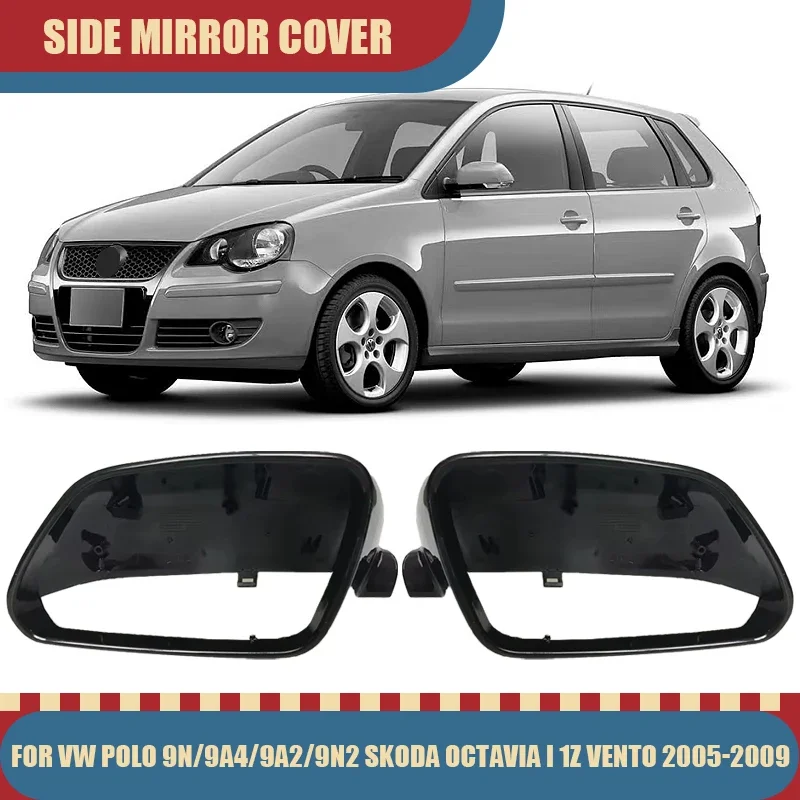 

Черная накладка на боковое зеркало заднего вида для VW POLO 9N/9A4/9A2/9N2, Skoda Octavia I 1Z, Vento 2005-2009, Auto P