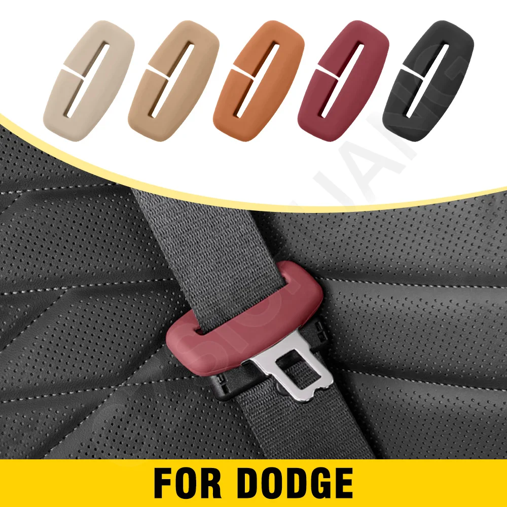 

Car Seat Belt Protective Cover For Dodger journey charger Avenger Seat Belt Buckle Protective Cover Car Interior Accessories