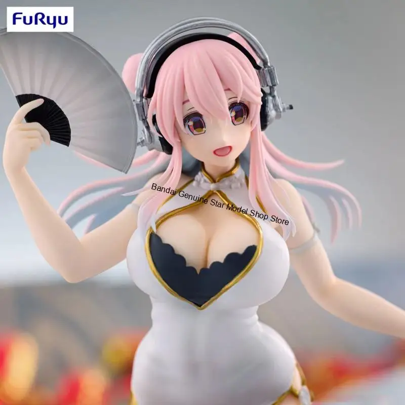 Original FuRyu Trio-Try-iT Figure SoniComi (Super Sonico) Sonico Anime Figure Action Figure Model Decoratio Birthday Gifts view 3