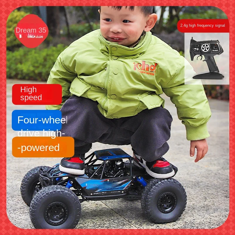 Yy Remote Control off-Road Vehicle Four-Wheel Drive High Horsepower Racing Car Children's Car Toy Rock Crawler