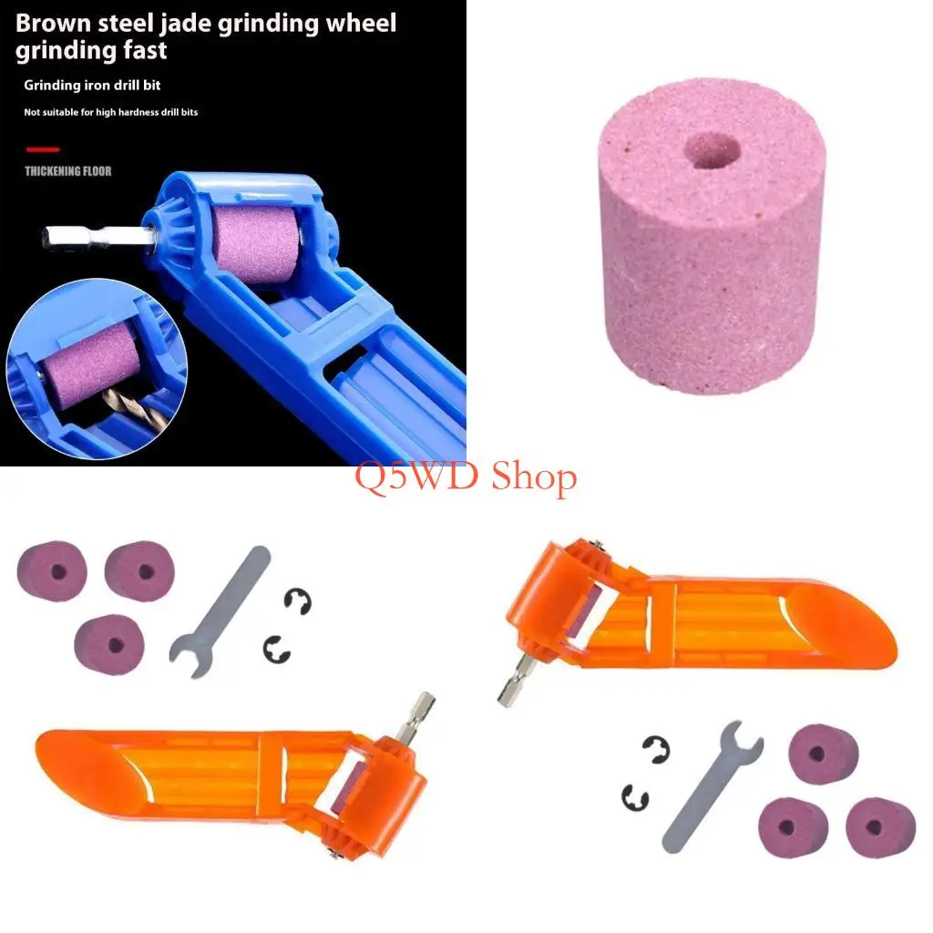 

Q5WD 1Set Drill Bit Grinder With Grinding Stone Drill Sharpener Hardness Grinder Tool