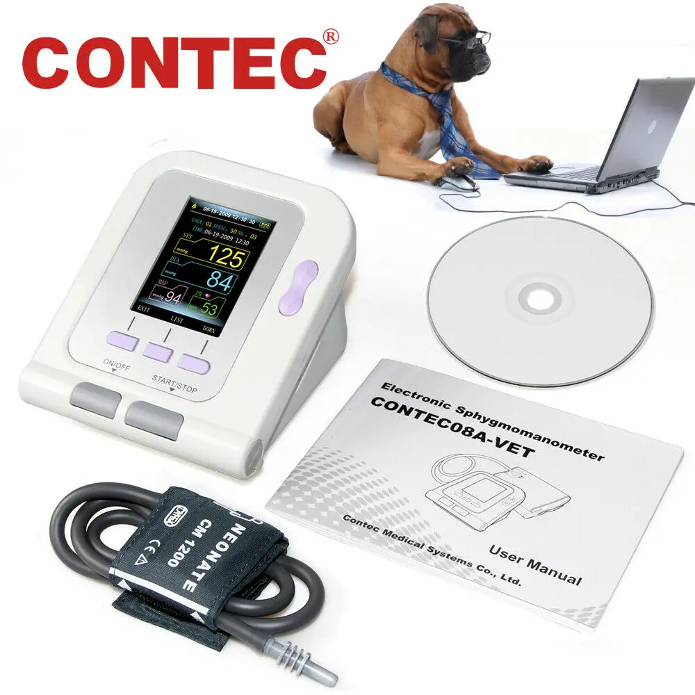 

CONTEC08A-VET Digital Veterinary Blood Pressure Monitor NIBP Cuff,Dog/Cat/Pets Animal Care