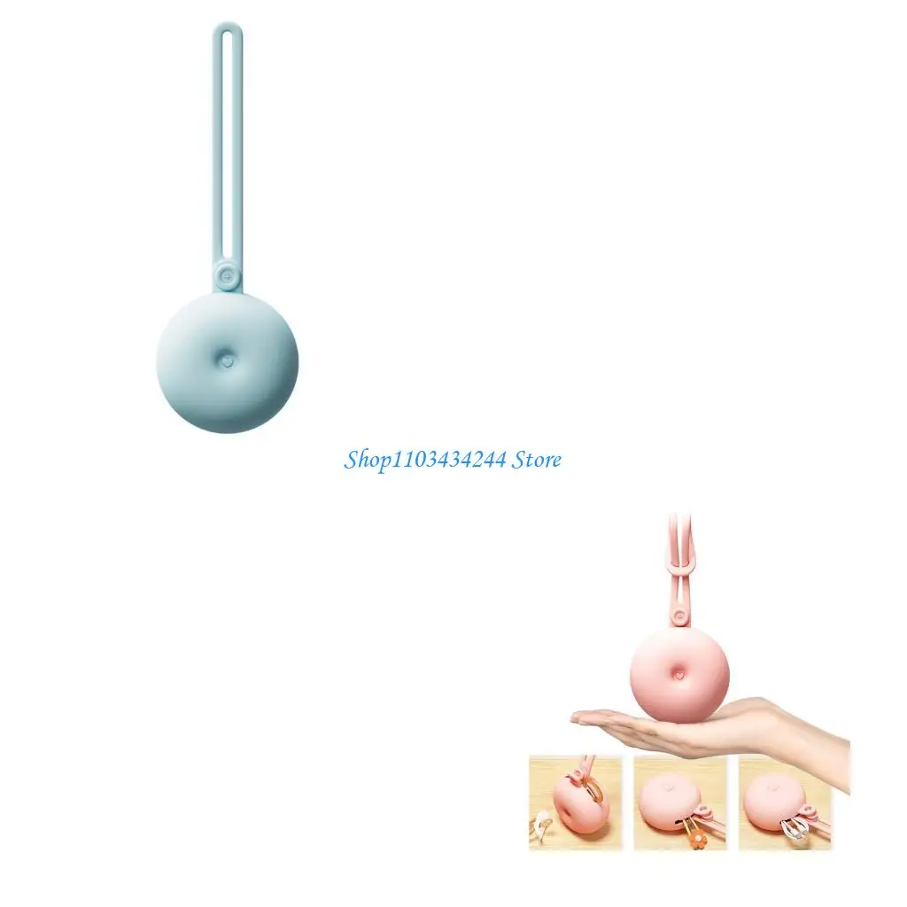 

Органайзер для детских прорезывателей, круглый дизайн, силиконовая коробка для хранения для новорожденных до 36 месяцев, для