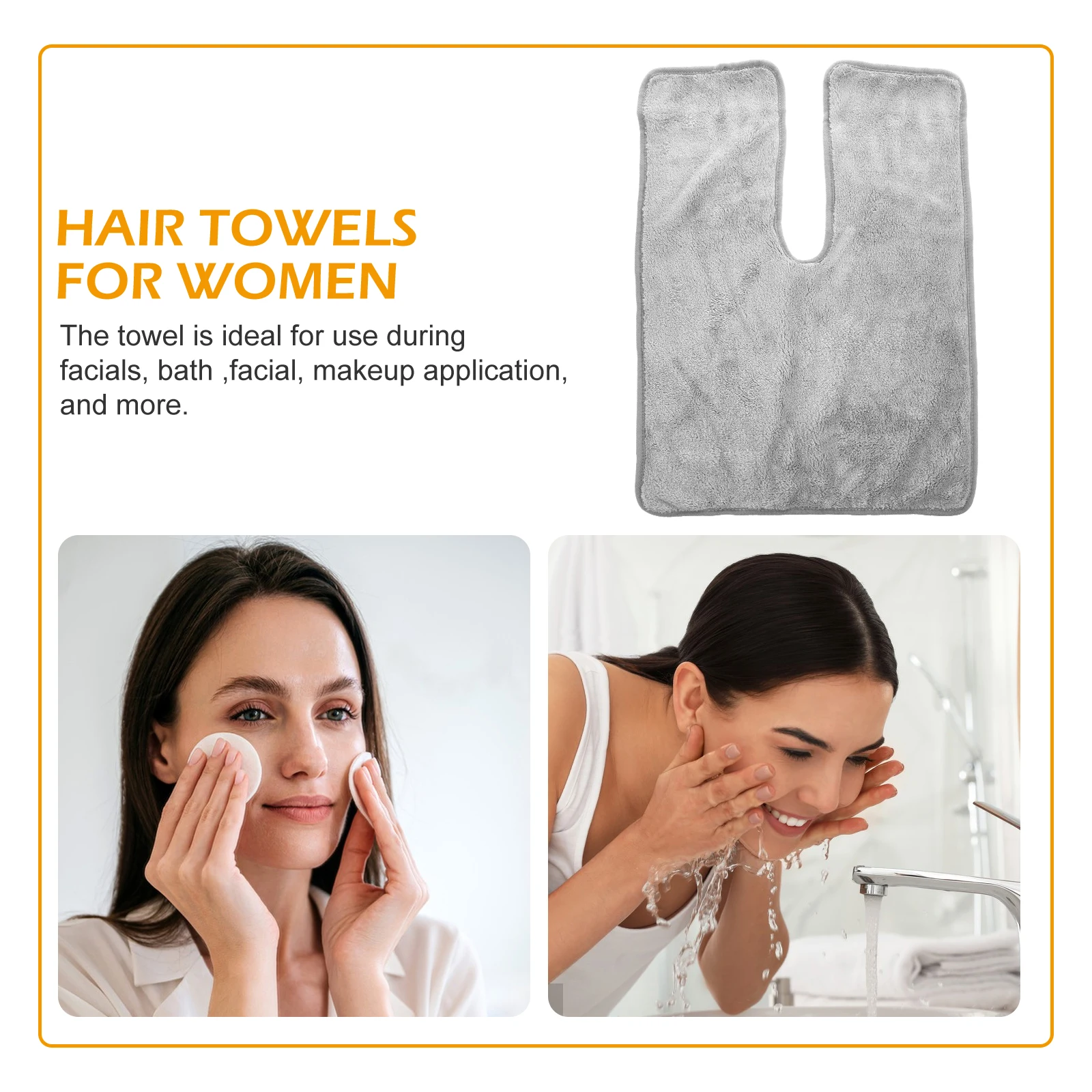 

Coral Fleece Beauty Towels Quick Dry Absorbent Hair Turbans Salon Spa Lightweight Non Shedding Towels for Facial Bath Makeup