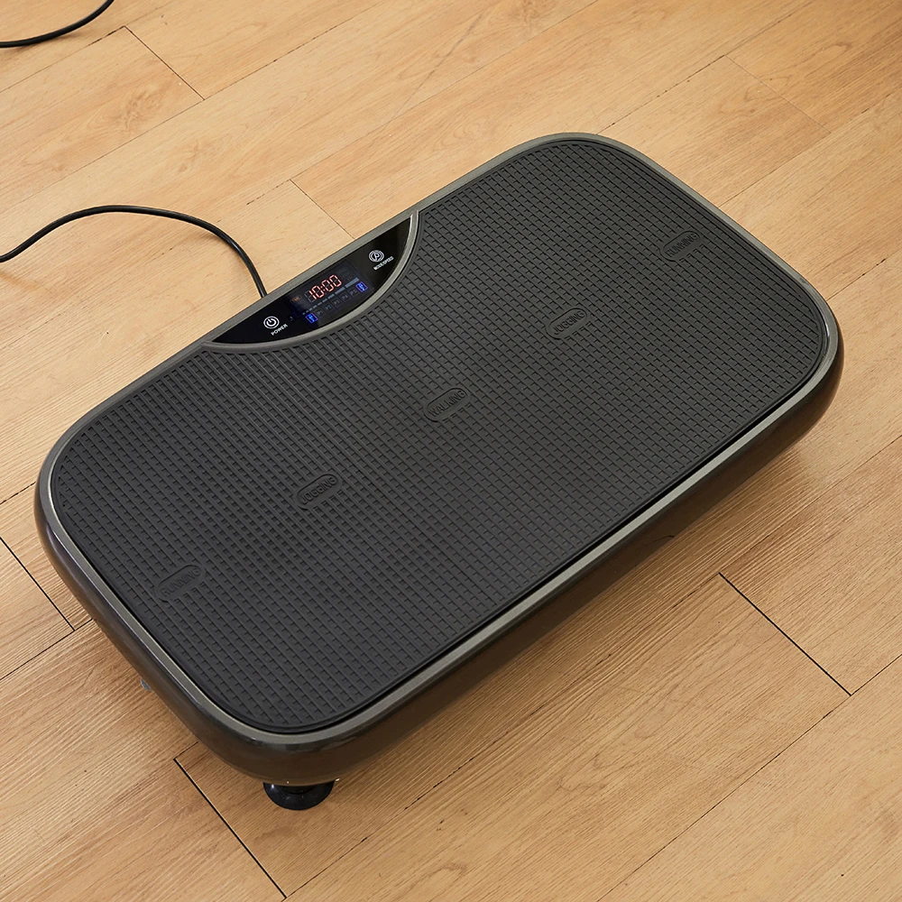 

4D Vibration Plate Exercise Body Massage Machine Fitness Crazy Fit LED Display Customizable OEM White Plastic Steel Rubber ABS