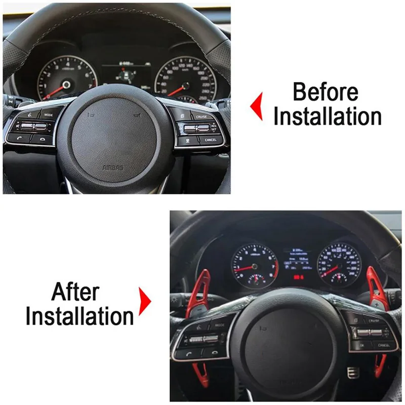 Shift Paddles For Kia Sorento 4 UM MQ4 GT-Line X-LINE Plug-In Hybrid 2016-2024 Car Steering Wheel Extension Shifter Sticker