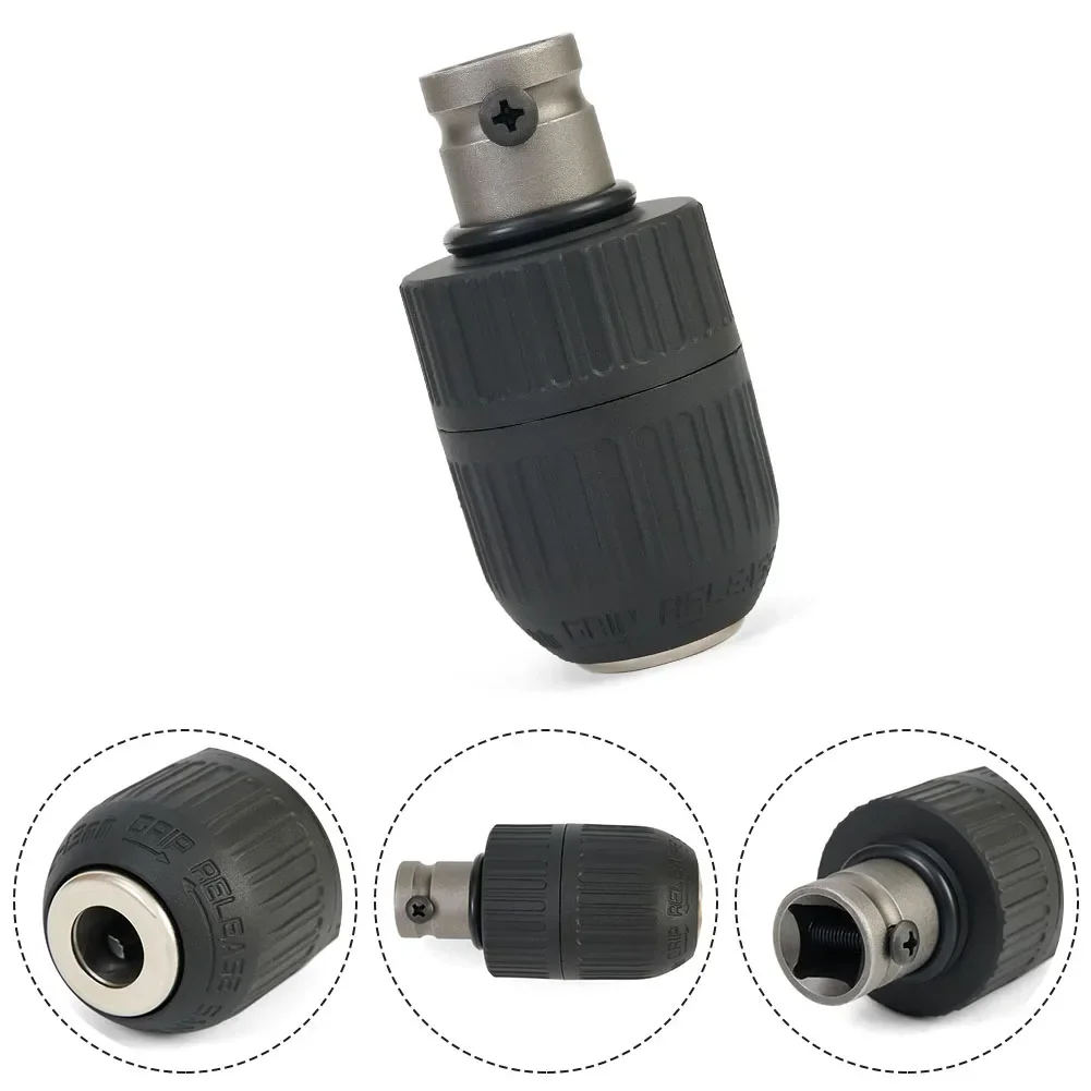 1/2 20UNF Drill Chuck 1/2 Chuck Adapters 2mm-13Mm Capacity Keyless Chuck 2-13mm Clamp Range For Impact Wrench Conversion