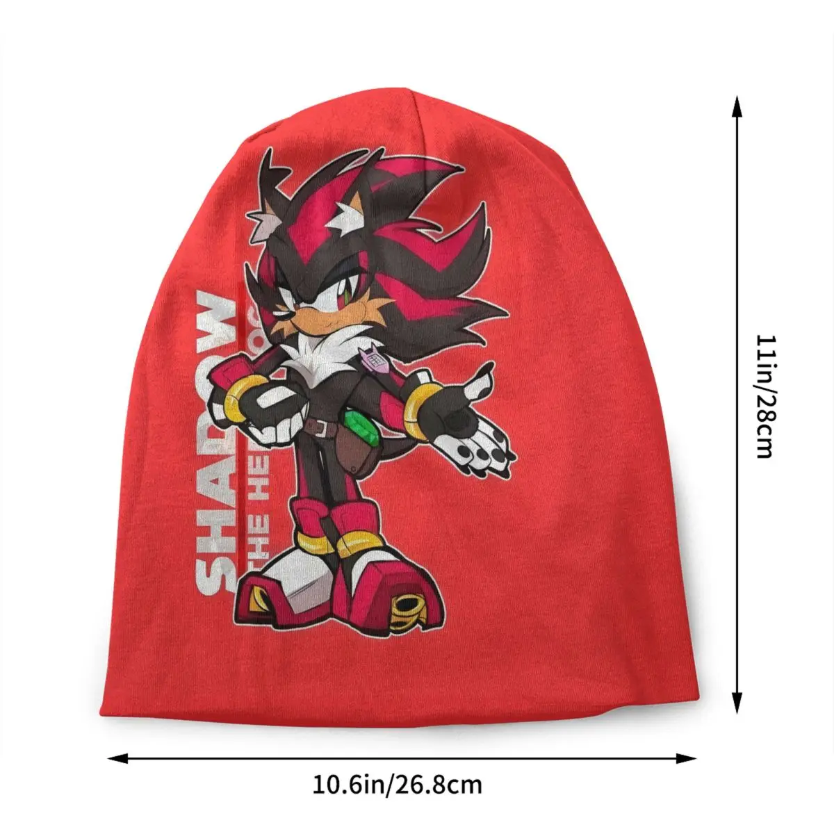 Custom Hedgehogg Shadow Cartoon Bonnet Femme Cool Knit Hat For Men Women Winter Warm Japanese Game Beanies Caps