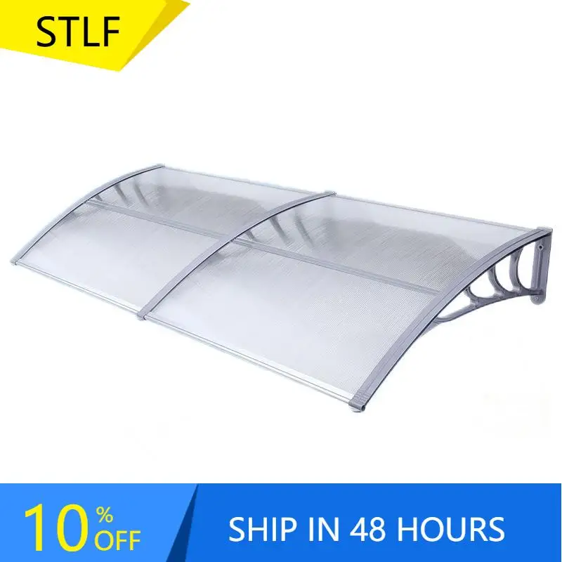 

STLF Waterproof PC Awnings Canopy Outdoor Shade Cover for Windows Doors Entryways Patio Protection (Size/Color Customizable)