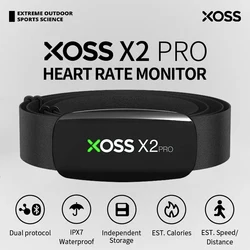 XOSS X2 Pro Heart Rate Monitor Sensor Rechargeable Battery Charger Stores Of Data For Swimming Sailboat Fitness Running Cycling