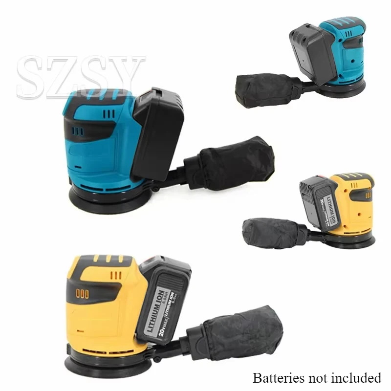 

3 Speeds 125mm Electric Sander Cordless Wood Grinder Polishing Grinding Machine with Sandpaper for Makita for DeWalt 18V Battery