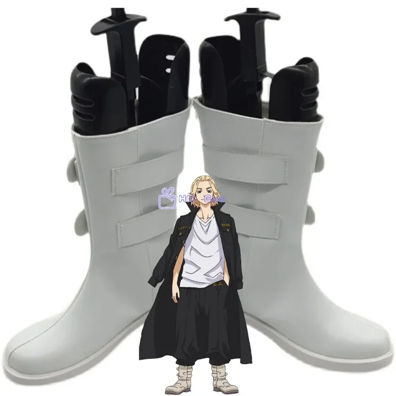 

Tokyo Revengers swastika Sano Manjiro cosplay shoes boots unisex white trend