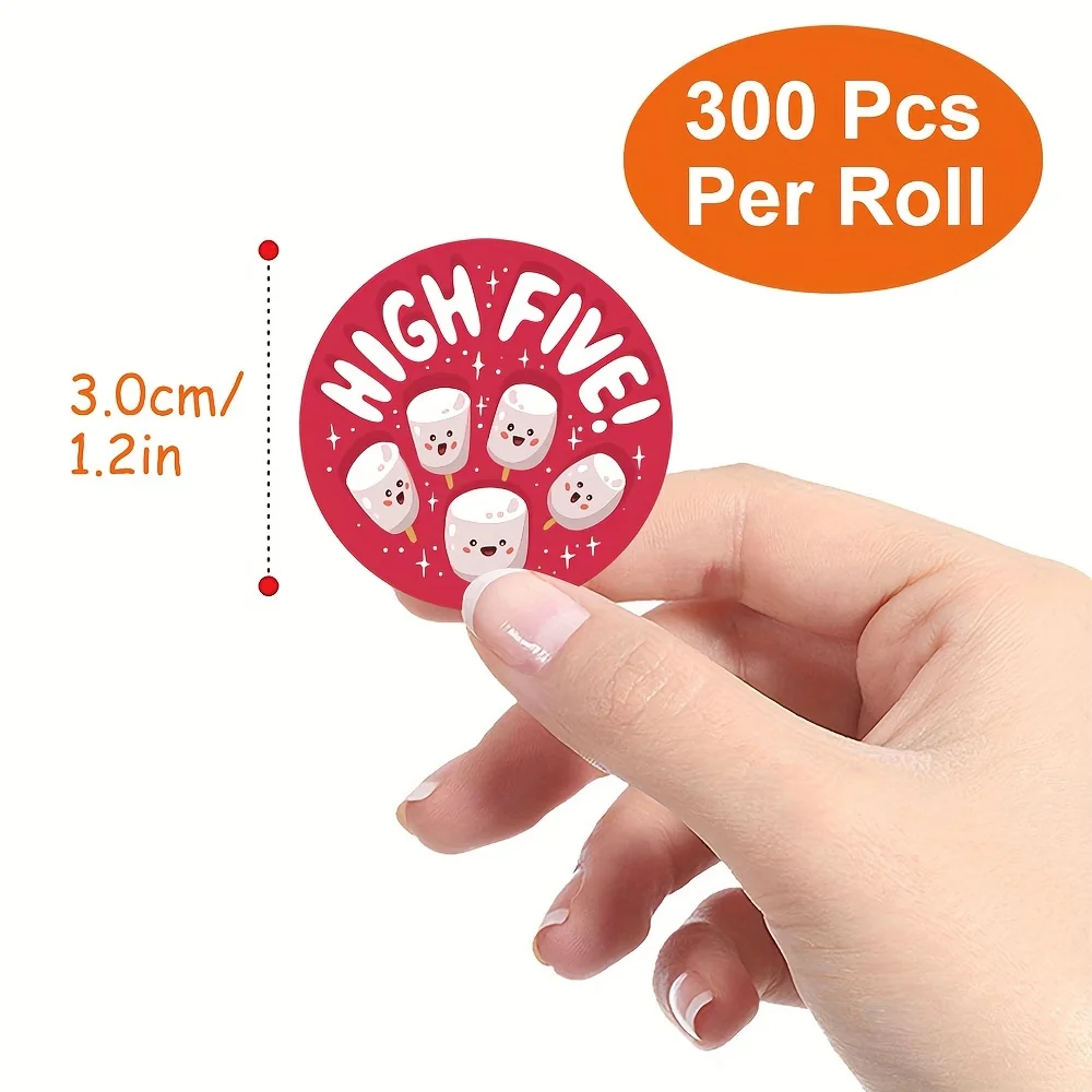 500pcs/roll Cartoon Cute Dessert Reward Encourage Stickers For Learning Rewards Game Gift Seal Labels Self Adhesive Stickers