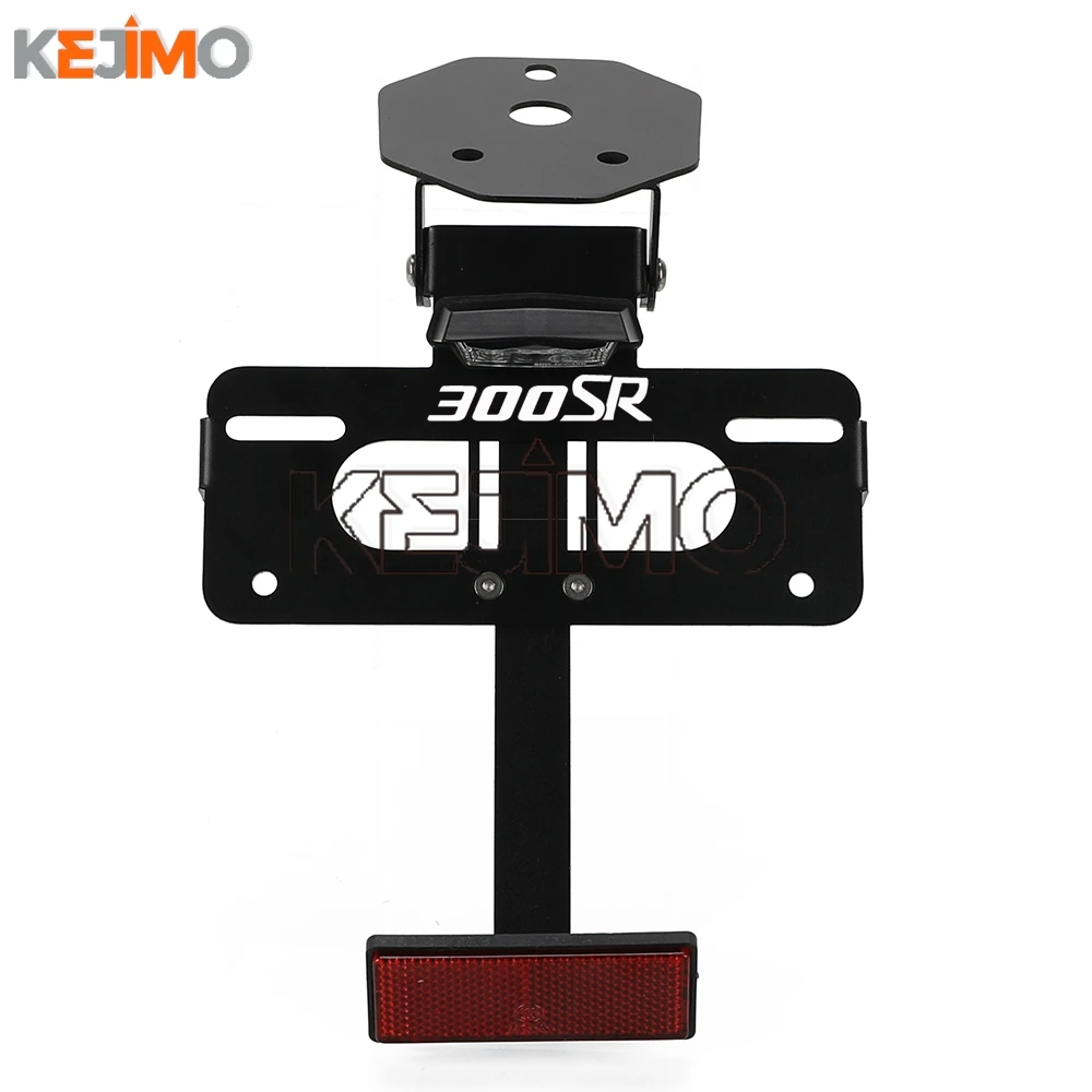2025 لوحة ترخيص حامل ل CFMOTO 450SR 450 SR SS NK 450NK 450SS 2022-2024 250 300 SR LED بدوره أضواء الإشارة الذيل مرتب الحاجز #2