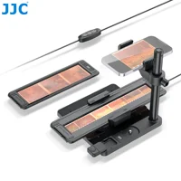 Escáner de película negativa móvil JJC, juego de escáner de película 120 de 35mm con retroiluminación ajustable, soporte de película negativa, escanea foto antigua a JPG