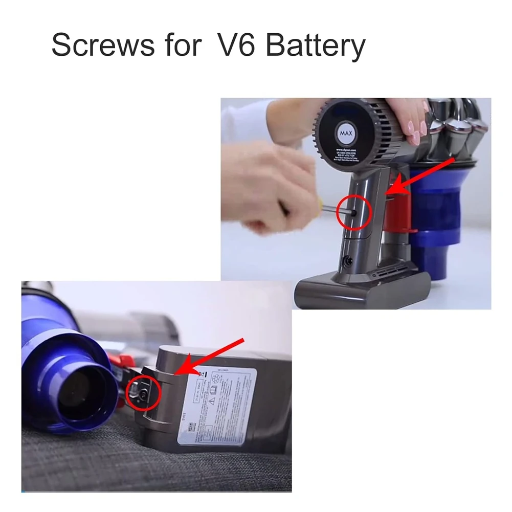 A74G-مسامير البطارية لدايسون V6 V7 V8 V10 V11 أجزاء المكنسة الكهربائية حزمة الطاقة/مسامير تركيب البطارية
