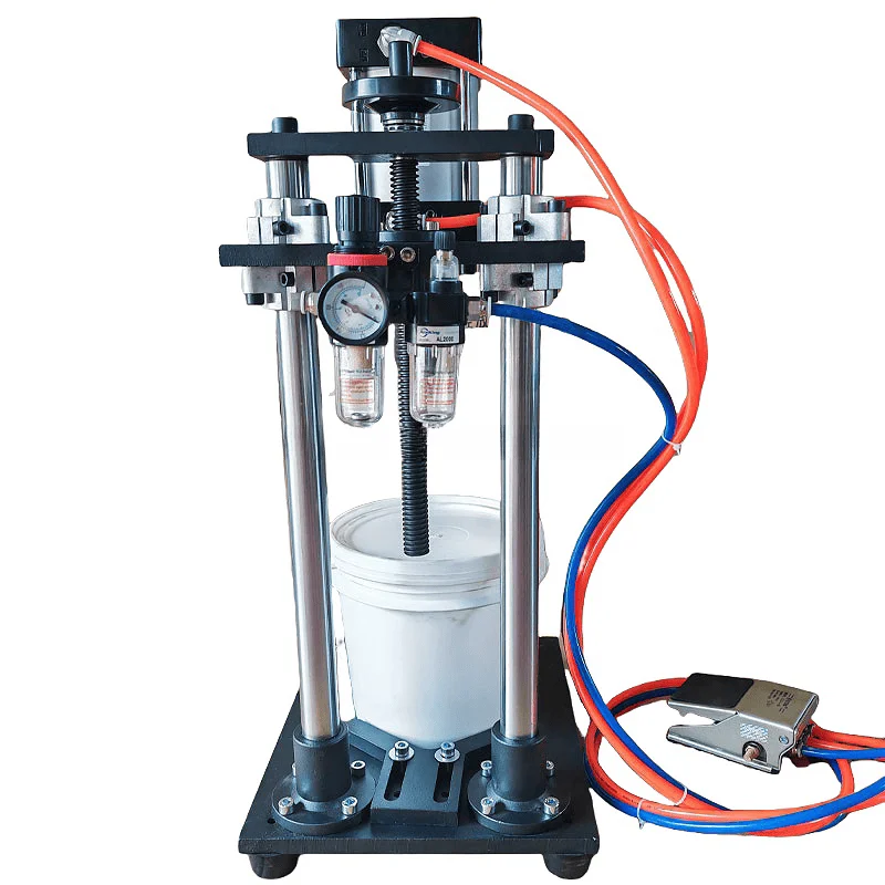 1-25L Manual Pneumatic Big Bucket Lids Pressing Sealing Machines Plastic Storage Bucket Caps Capping Machine