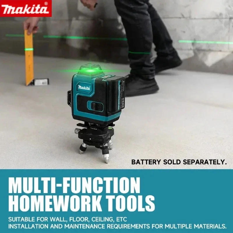 

Лазерный уровень Makita 16 линий 360° ° Горизонтальный и вертикальный лазерный нивелир с зеленым лучом, высокоточный, настенный, портативный инструмент