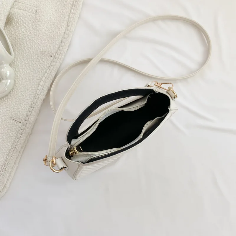 Retro Versatile Handbag for Women 2024 New Fashion Trend Casual Candy Color Crossbody Bag PU Leather Small Saddle Bags