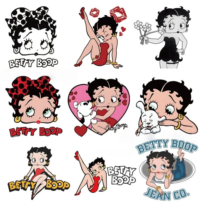 Betty Boop cartoon cute sticker, popular aesthetic, personalized phone case, journal creative waterproof decorative sticker view 5