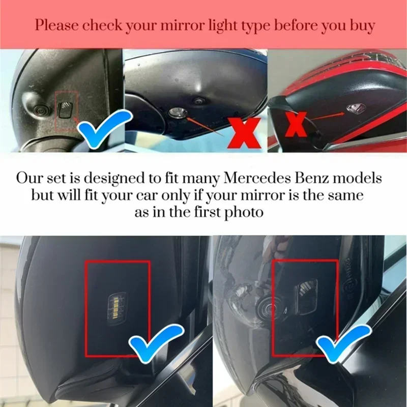 Welcome Door Rearview Mirror Light Auto Carpet Lamp Meteor glimpses Car Decor For Mercedes-Benz C Class W205 E Class W213 GT