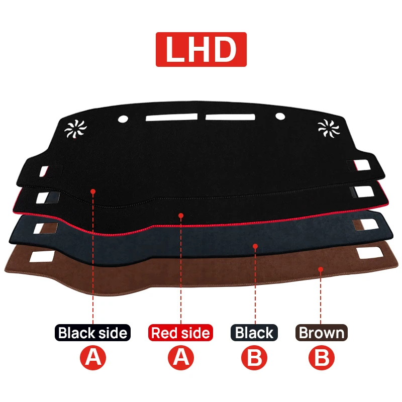 Car Dashboard Cover Avoid Light Mats For Toyota Yaris Ativ 2019 2020 2021 2022 2023 Instrument Panel Anti-UV Carpets Accessories