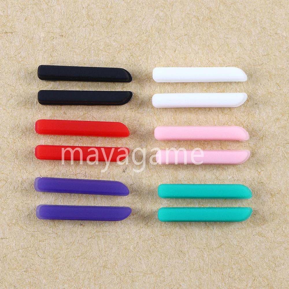 1pair Lower LCD Screen Rubber Pads Feet Back Cover For 3DS Console Replacement Repair Parts Accessories