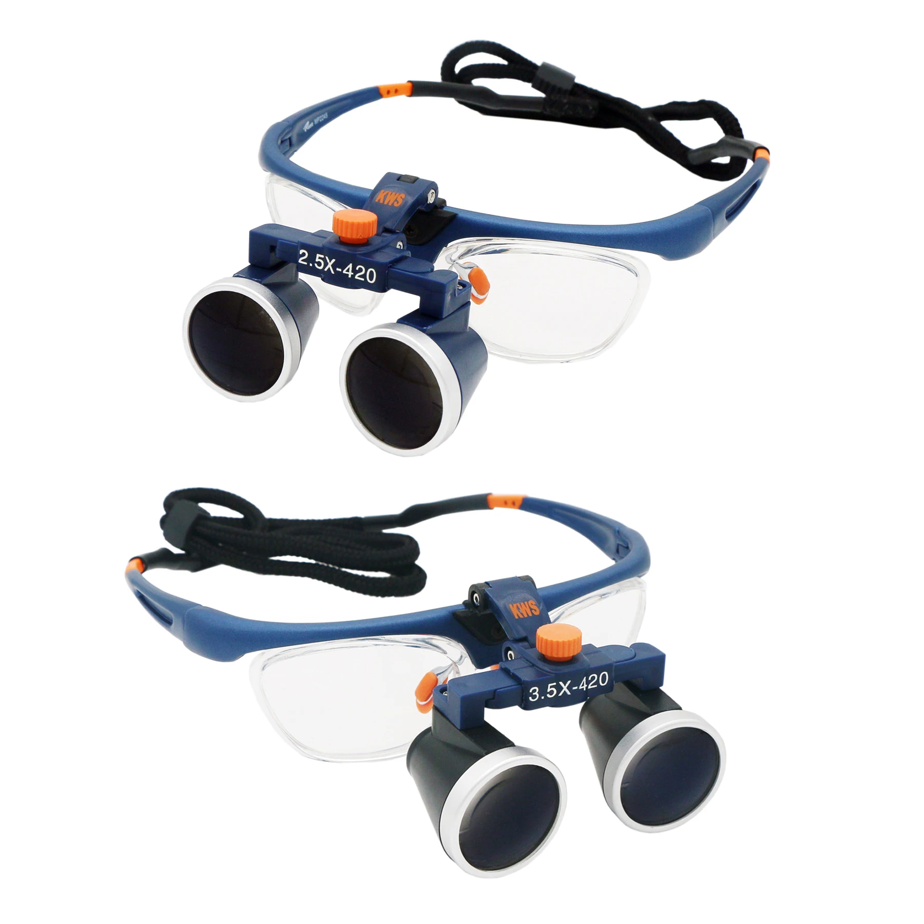 Ultra Light Dental Binocular Loupes Galileo Surgery Medical Frame Optical Magnifier Angle Adjustable for Surgical 2.5X 3.5X