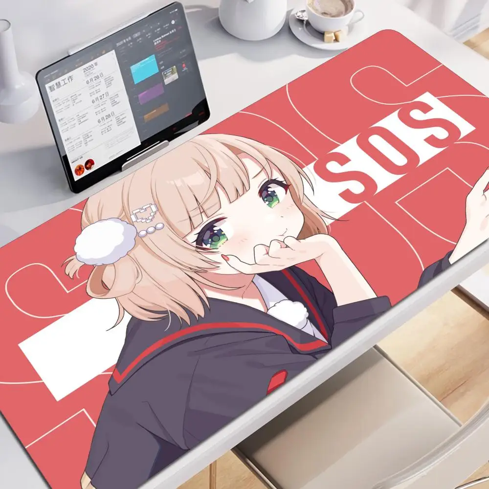 Popular songs Shukusei Loli Kami Requiem Shigure Kawaii Girl Shigure Ui MousePad HD Non-Slip Rubber Speed Anti-fray Keyboard Mat