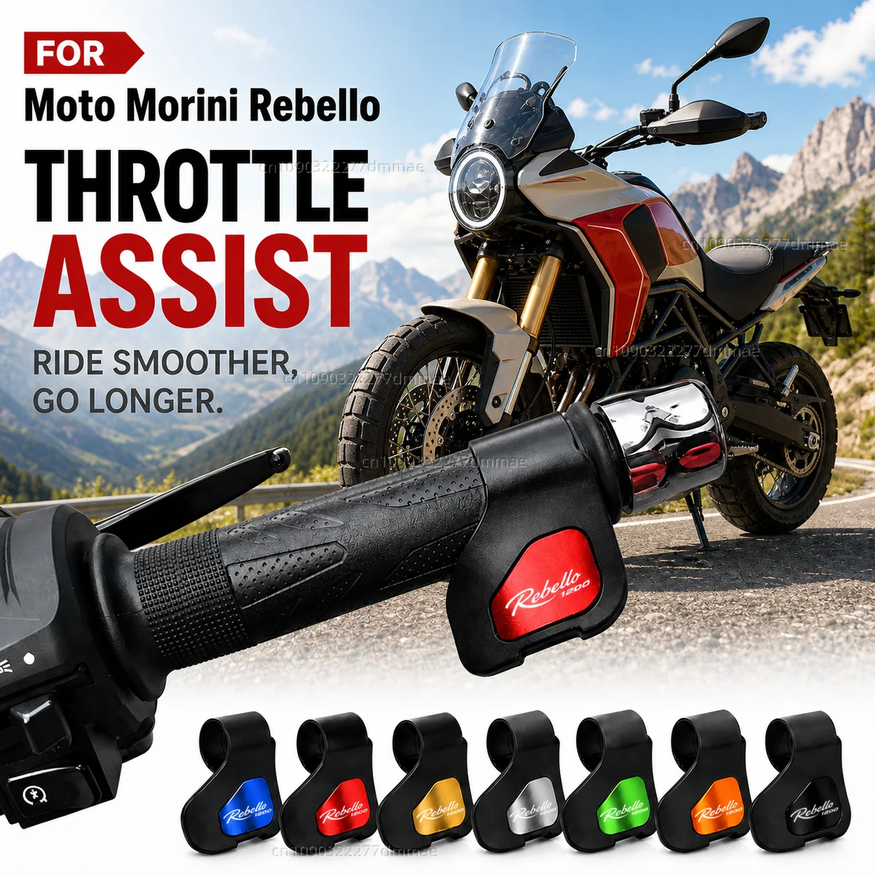 Para Moto Morini Rebello 1200 2012-2018: Clipe Auxiliar de Aceleração para Motocicleta, Economizador de Esforço, Alça Auxiliar para Aceleração