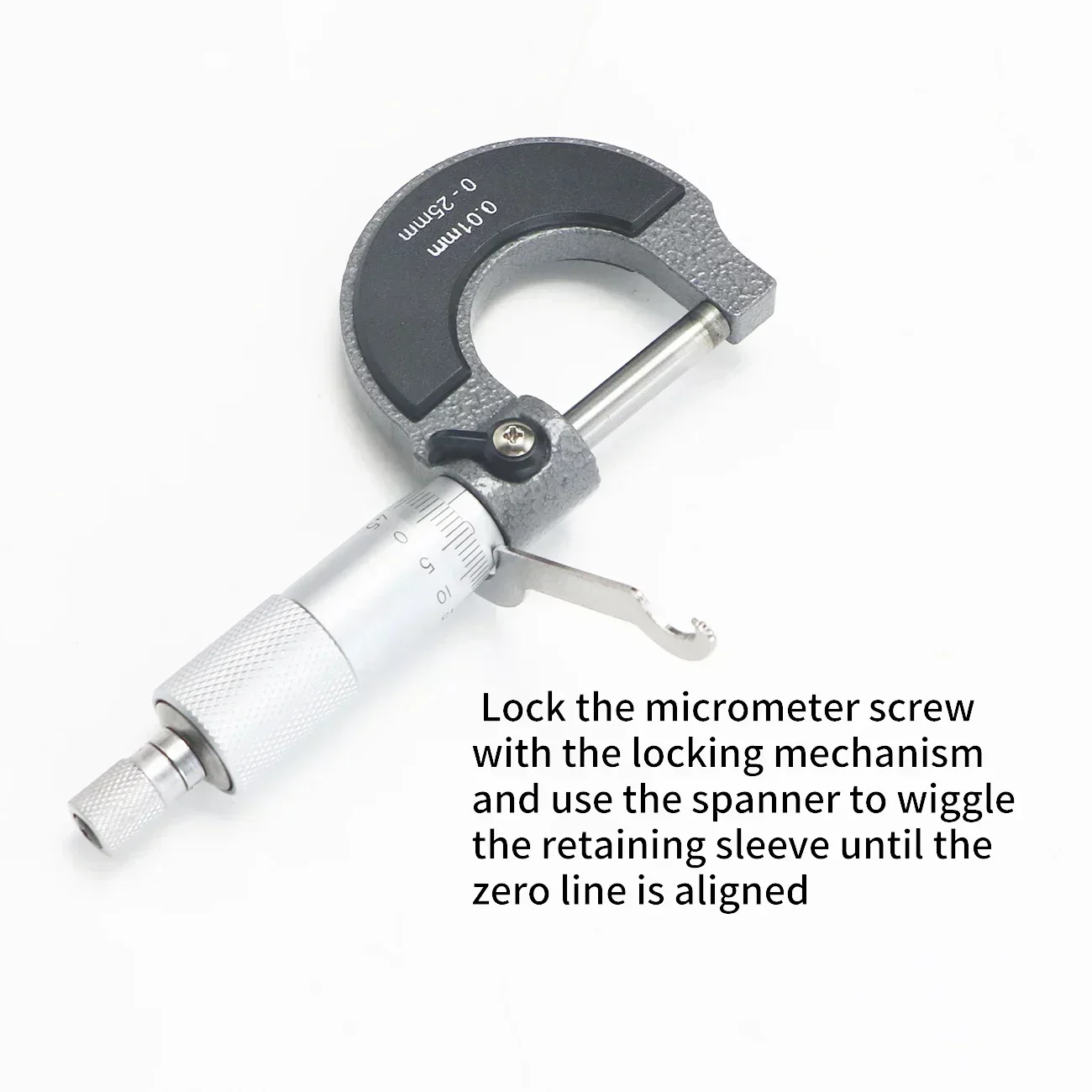 Precise Gauge Micrometer 0-25mm 0.01mm Outside Metric Caliper Measurement Micrometer Tool