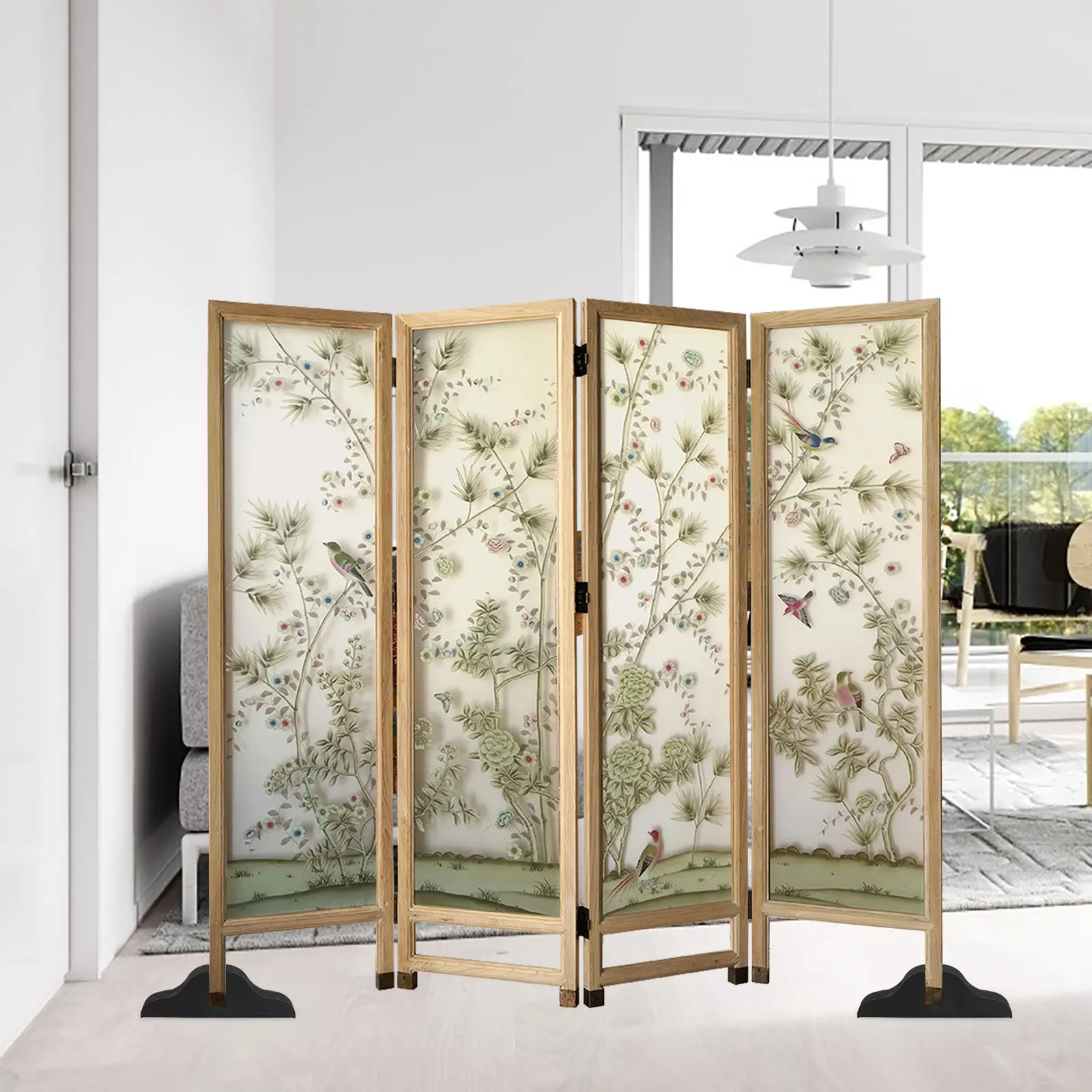 

2Pcs Room Divider Stand Feet Smooth Holder Versatile Base Ideal for Homes Offices Libraries Classrooms Entryways