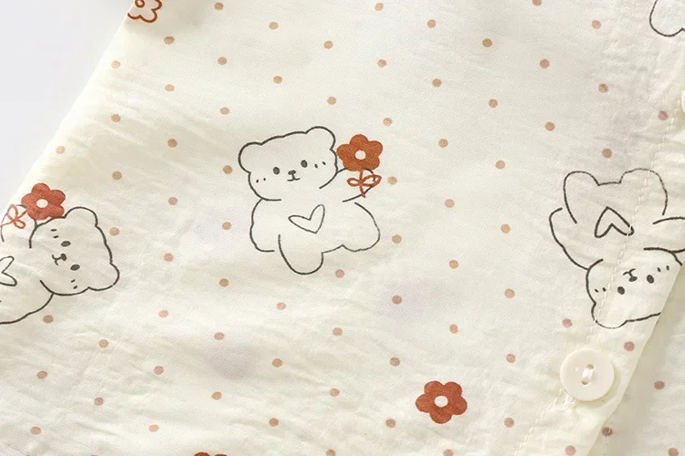 Neue süße Mädchen-Pyjamas mit Blumenmuster, 2-teiliges Set für Kleinkinder, Homewear für Mädchen, dünne Frühlings- und Herbst-Spitzenoberteile mit langen Ärmeln + Hosenanzüge – Detail 21