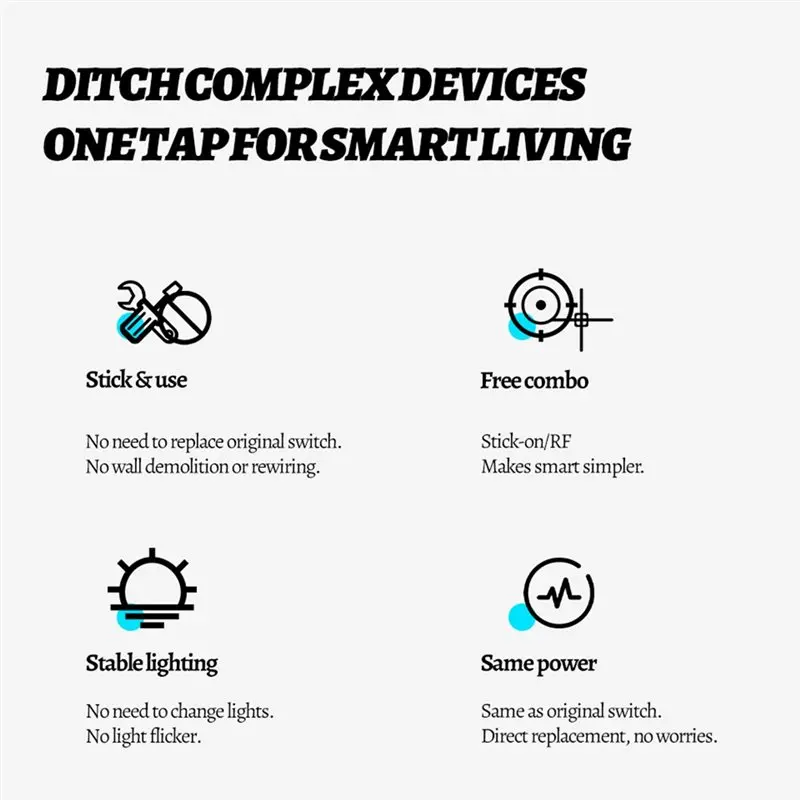 DT19 RF433 Switch Robot Finger Robot Switch, Lazy Person's Light-on Wonder, Smart Home Remote Control for Home Use