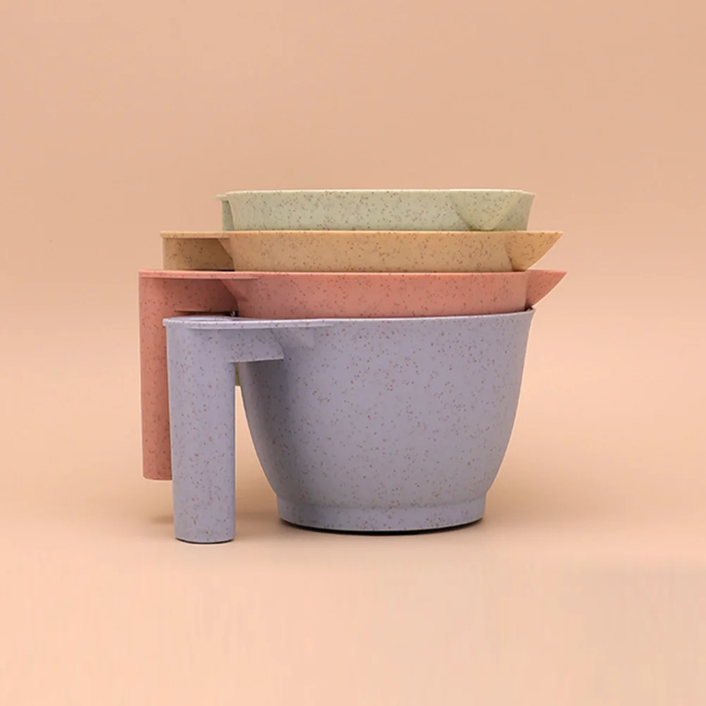 

2Pcs Hair Dye Bowls Hard Wear Resistant PP Material Comfortable Grip Tint Bowls for Hair Salon Tint Bowl Tinting Bowl