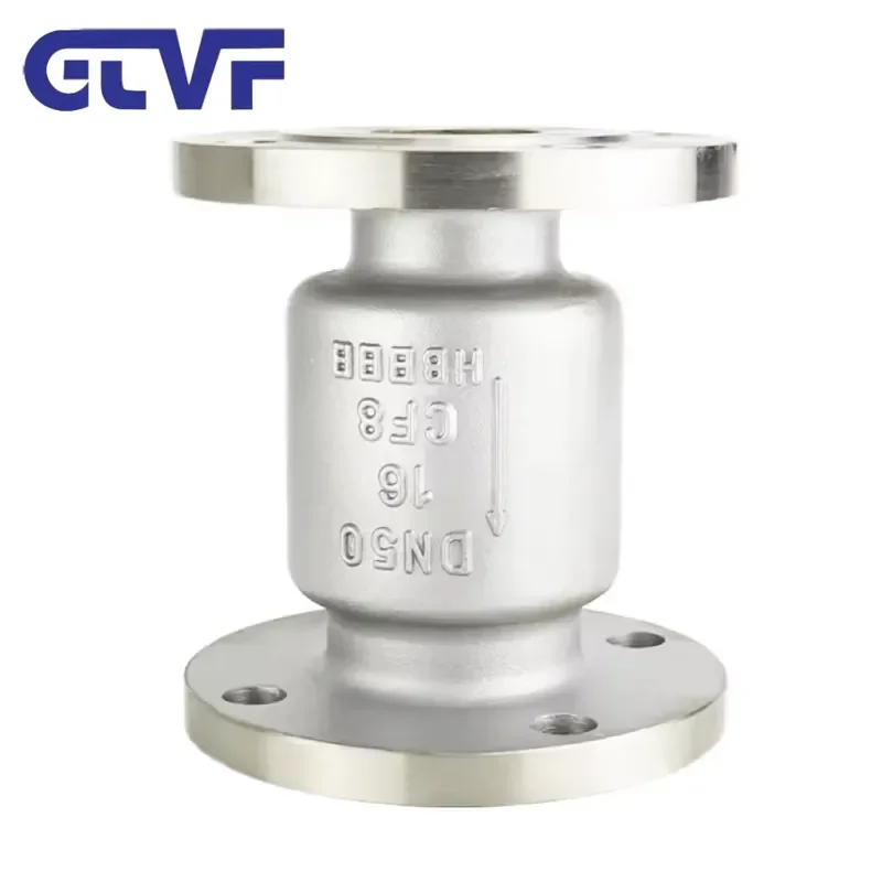 Stainless Steel 304 Check Valve CF8 CF8M CF3M Vertical Flange Check Valve DN25-DN200
