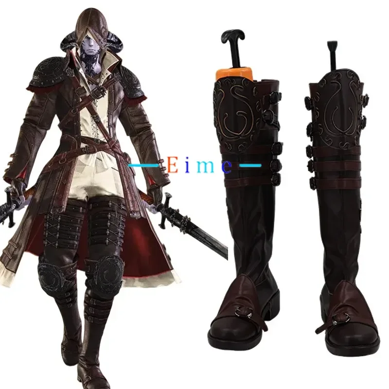 

FF14 Viper Cosplay Shoes Halloween Carnival Boots Anime Accessories PU Leather Shoes Cosplay Props Custom Made