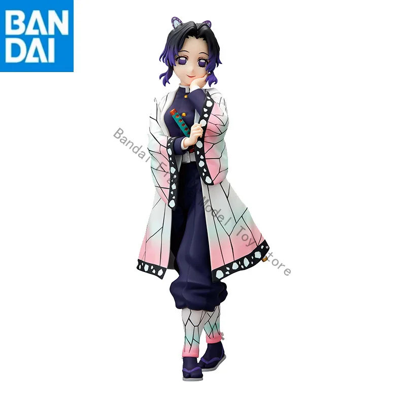 

BANDAI NAMCO BANPRESTO в наличии, оригинальная натуральная фигурка Demon Slayer GLAMOURS SHINOBU KOCHO, ПВХ, 22 см, коллекционная фигурка, игрушки