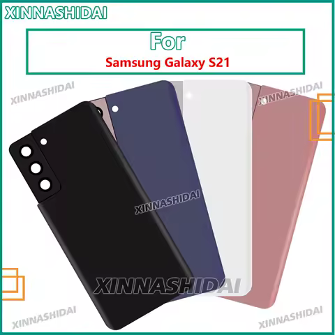 Rear Door Back Cover Case Housing For Samsung Galaxy S21 Battery Cover with Camera Lens Repair Parts