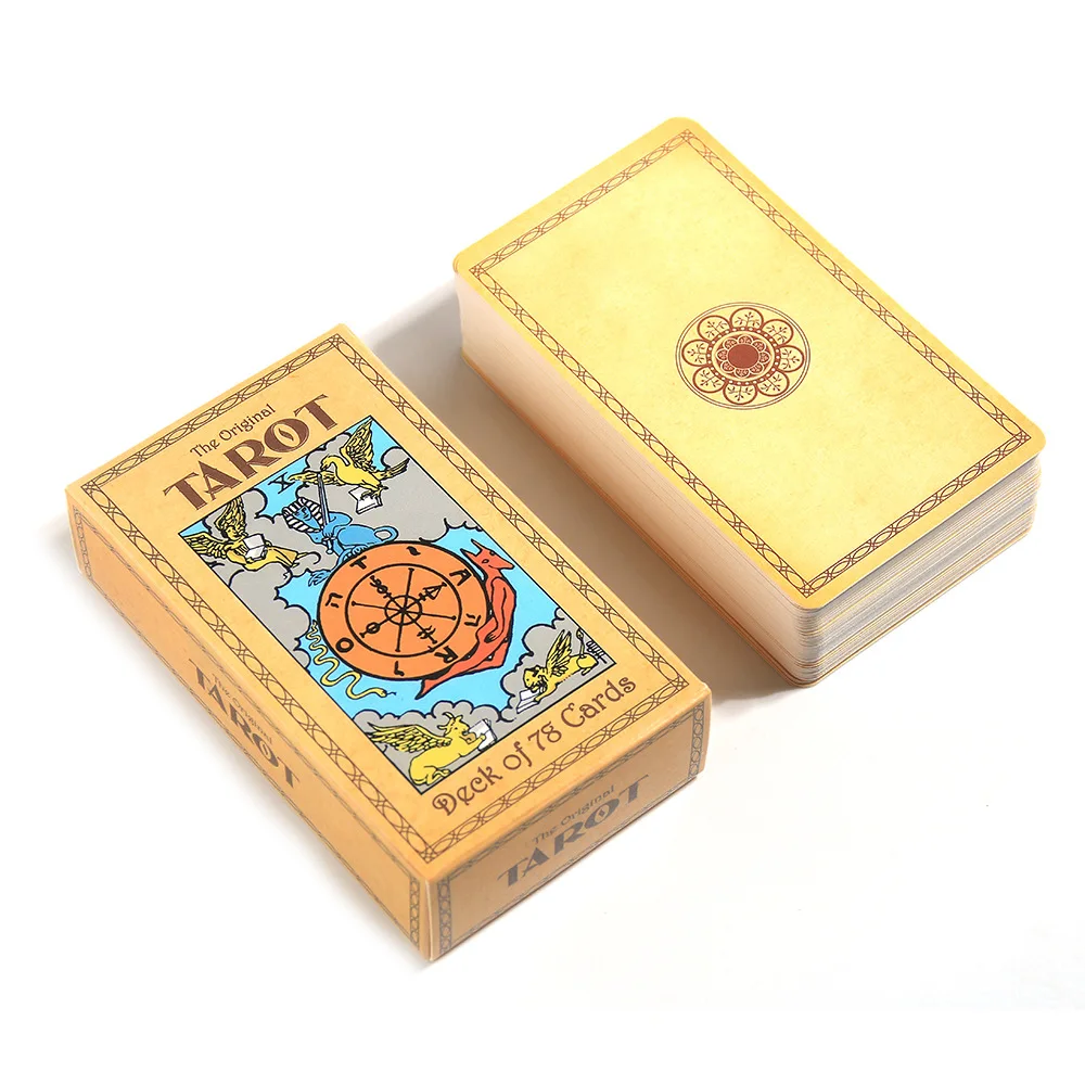 78 Karten/Deck traditionelle Tarot-Orakel karten für Anfänger, um die Wahrheits vorhersagen der Seele zu enthüllen Schicksal Board Runen Wahrsagerei Geschenke