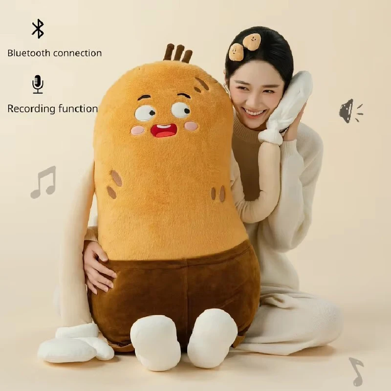 Okya Potato King Plush Toy Bluetooth Recording Patting Sleeping Pillow Cushion Squishy Hug Plushie Girlfriend Birthday Gift