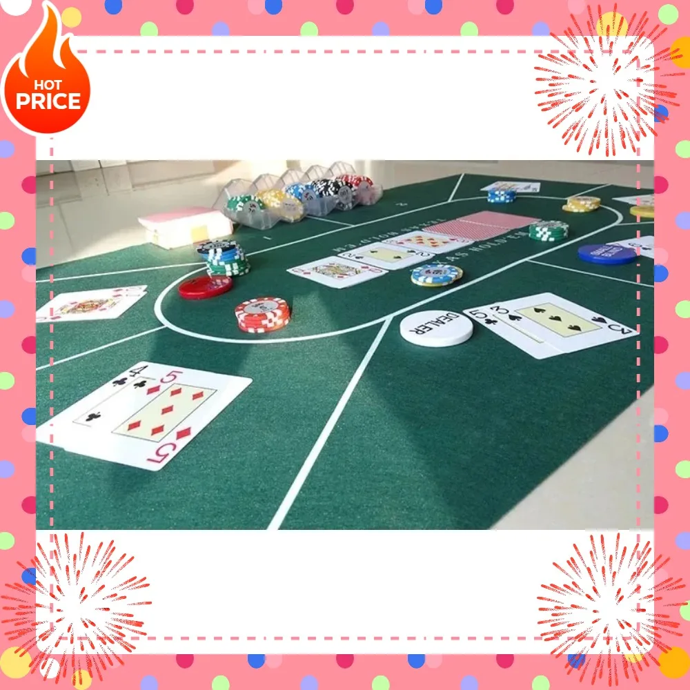 60x90 سنتيمتر تكساس على الوجهين لعبة كازينو غير المنسوجة النسيج تكساس هولدم بوكر مفرش المائدة لعبة مفرش المائدة