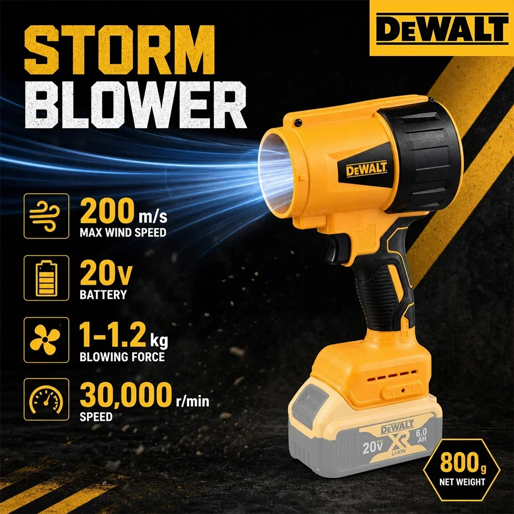 For DeWALT D317 Brushless Cordless Air Blower,20V Battery Compatible,Light Carry,Handheld Blower Sawdust,Keyboard&Car Cleaning