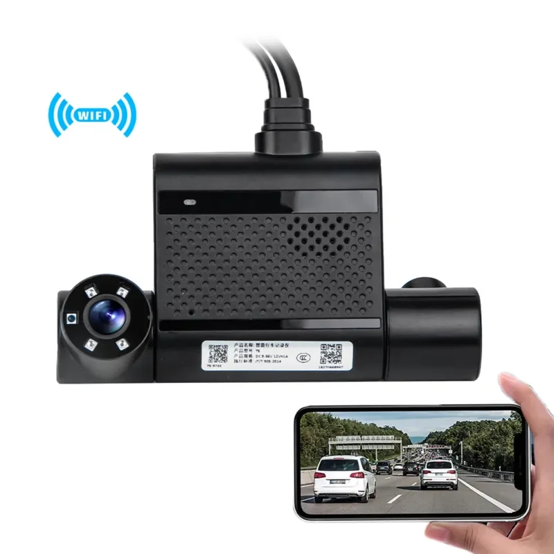 4G Network Car DVR Black Box 3 Channel 1080P Video Recorder Mini 4g Dash Cam with ADAS 1 Year Warranty for Front & Rear