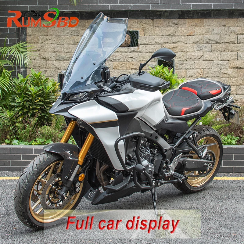 Motorcycle Front Solo Thicken Leather Seat Cover Rear Passenger Cushion Pad For Yamaha Tracer 9/GT 2021 2022 2023 2024 - Image 4
