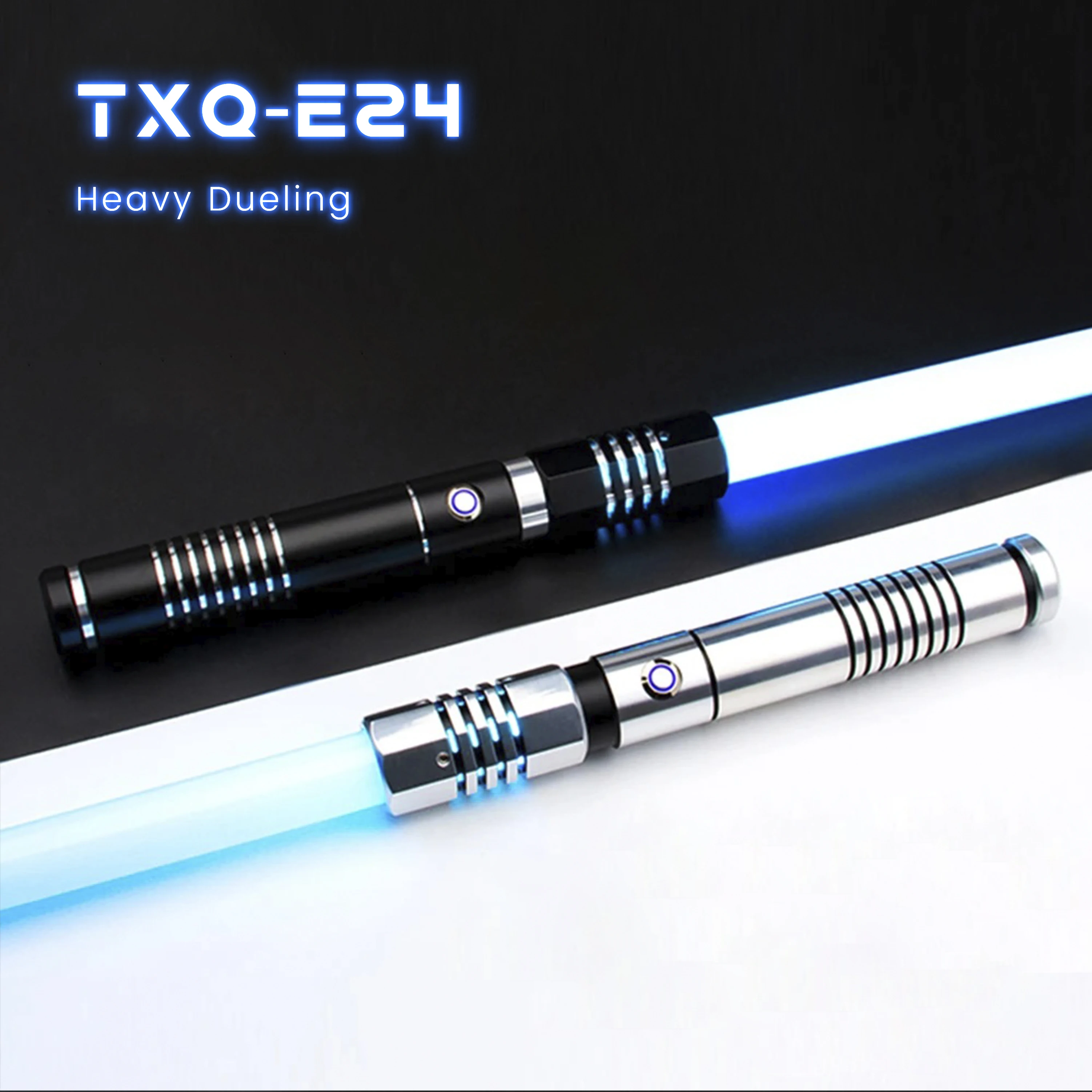 

TXQSABER Smooth Swing Lightsaber RGB SNV4 Proffie Heavy Dueling Light Sword Metal Hilt Jedi Cosplay Laser Led Blade FOC Force