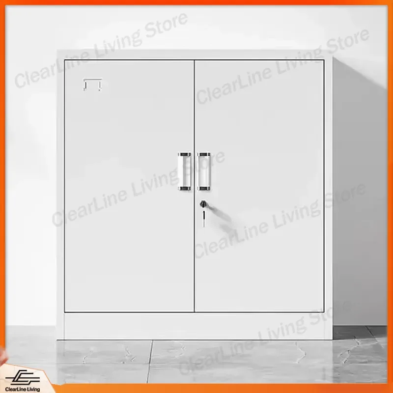 Steel File Cabinet Thickened Iron Storage for Documents Data Certificates Simple Office Finance Room Filing Cupboard