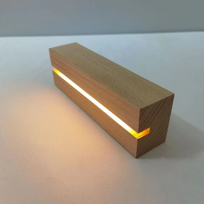 Деревянные основания для LED ламп, стильный декор для вашего интерьера — фото товара