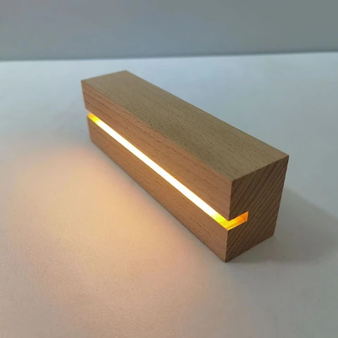 Деревянные основания для LED ламп, стильный декор для вашего интерьера — фото товара