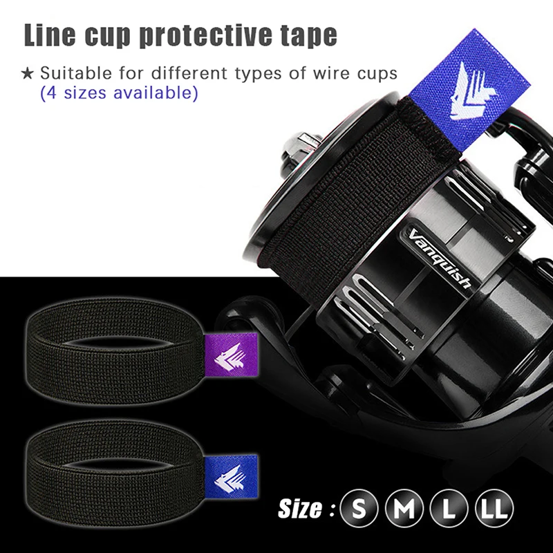 4pcs Flexible Spinning Reel Spool Belt With Handle Durable Fishing Reel Spool Cover Fishing Accessories Fishing Tool